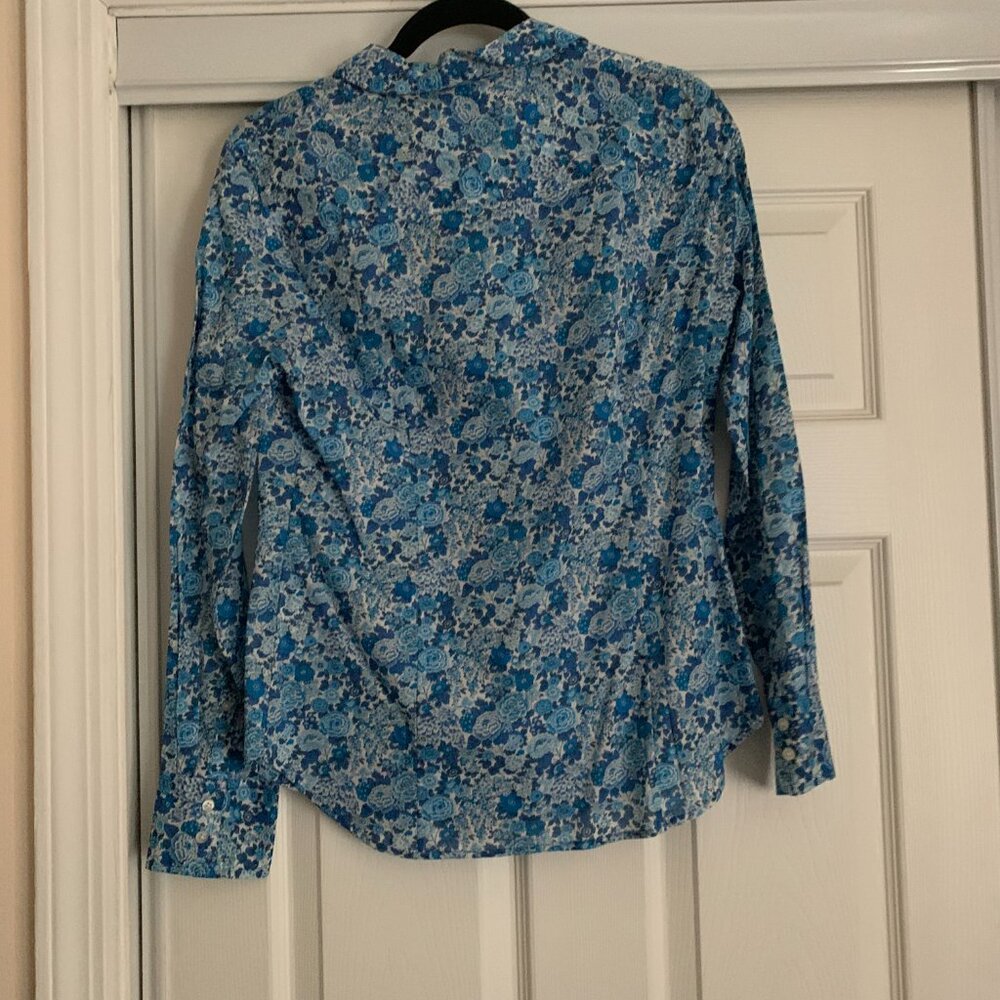 J. Crew Slim perfect shirt in Liberty® Elysian Day floral NWT Sz 6 - Picture 4 of 8